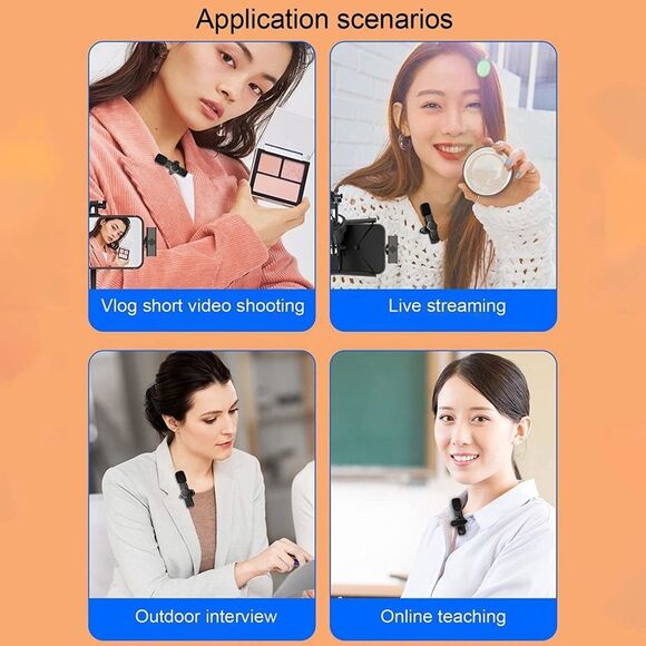 Blogger Wireless Microphone with Noise Canceling for Smartphone Mini Plug&Play - Picture 5 of 6